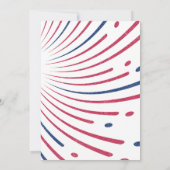 Little Firecracker Amerikanische Unabhängigkeitsta Einladung (Rückseite)