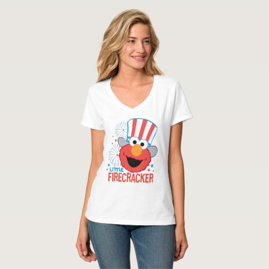 Little Firecracker Elmo T-Shirt (Vorderseite Vollansicht)