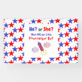 Little Firecracker Gender Reveal Banner (Horizontal)