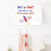 Little Firecracker Gender Reveal Banner (Insitu)