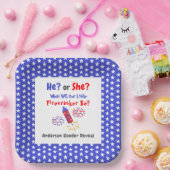 Little Firecracker Gender Reveal Pappteller (Party)