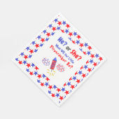 Little Firecracker Gender Reveal Serviette (Ecke)