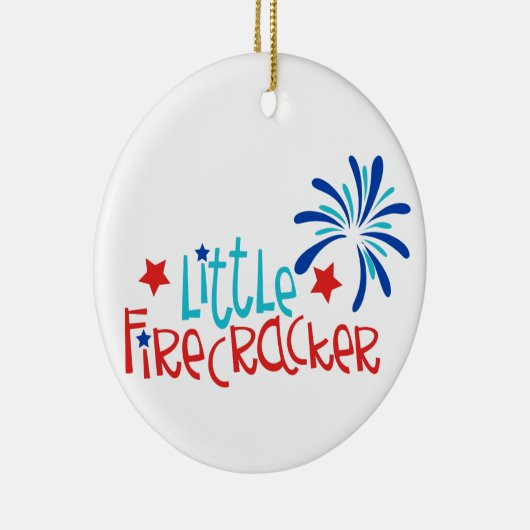 Little Firecracker Keramik Ornament (Rechts)
