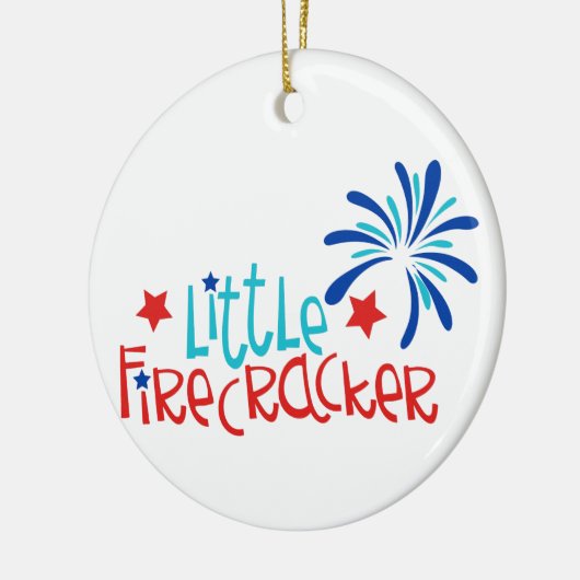 Little Firecracker Keramik Ornament (Links)