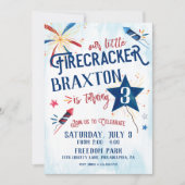 Little Firecracker zum Geburtstag Einladung (Vorderseite)