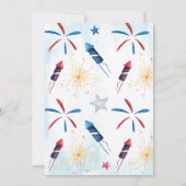 Little Firecracker zum Geburtstag Einladung (Rückseite)