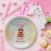 Little Firefighter Teddy Bear Baby Shower  Pappteller (Party)