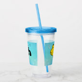 Little Fish Big Fish Funny Acryltrinkbecher (Links)