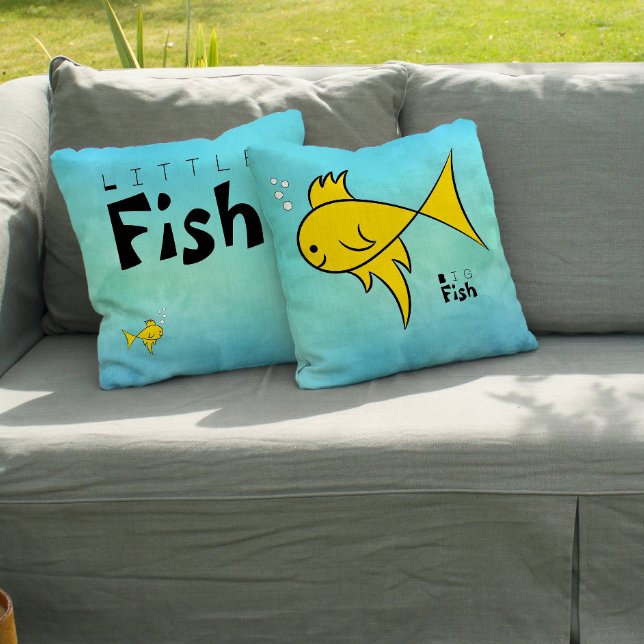 Little Fish Big Fish Funny Kissen (Von Creator hochgeladen)