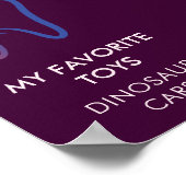 Little Fish Crimson 1. Jahr Geburtstag Meilenstein Poster (Ecke)