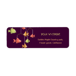 Little Fish Crimson Red Baby Rücksendeadresse