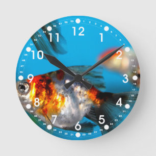 Little Fish Runde Wanduhr