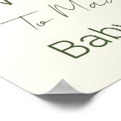 Little Fisherman Baby Dusche Begrüßungszeichen Poster (Ecke)