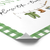 Little Fisherman Baby Shower Babies are Sweet Poster (Ecke)