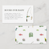 Little Fisherman Baby Shower Books for Baby Card Platzkarte (Vorne/Hinten)