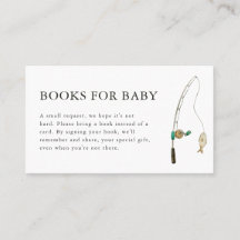 Little Fisherman Baby Shower Books for Baby Card
