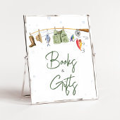 Little Fisherman Baby Shower Books und Geschenke Poster
