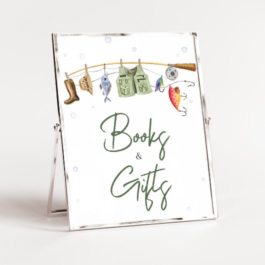 Little Fisherman Baby Shower Books und Geschenke Poster