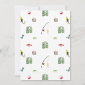 Little Fisherman Baby Shower Einladung (Rückseite)