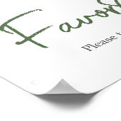 Little Fisherman Baby Shower Favoriten Poster (Ecke)