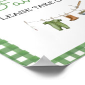 Little Fisherman Baby Shower Favors Poster (Ecke)