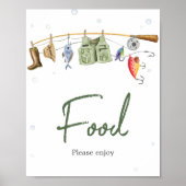 Little Fisherman Baby Shower Food Poster (Vorne)
