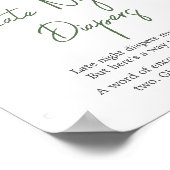 Little Fisherman Baby Shower Spate Night Diapers Poster (Ecke)