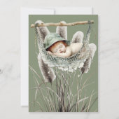 Little Fisherman Boy Fishing Baby Shower Einladung (Rückseite)