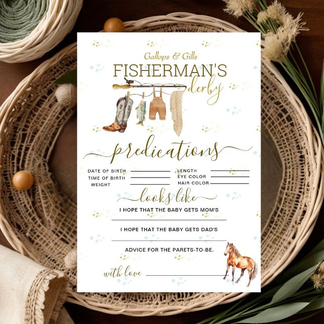 Little Fisherman Derby Baby Shower Vorhersagen (Von Creator hochgeladen)