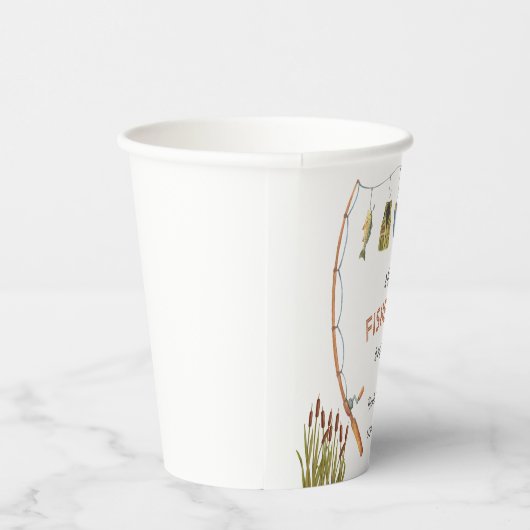 Little Fisherman Fishing Baby Shower Cups Pappbecher (Rechts)