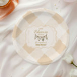 Little Fisherman Fishing Baby Shower Pappteller<br><div class="desc">Mit unseren Little Fisherman Fishing Baby Shower Paper Tellern servieren Sie Ihre Baby-Dusche Leckereien stilvoll! Diese bezaubernden Teller vereinen Funktionalität und Charme zu Ihrem Fest und ergänzen perfekt Ihr angeln Dekor. Features: Design: Erleben Sie ein köstliches Angelthema mit Aquarellelementen wie Angelruten, Fisch, Blasen und rustikalen Boho Akzenten. Farben: Weiche Farbtöne...</div>
