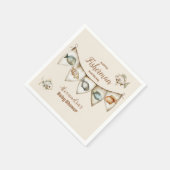 Little Fisherman Fishing Baby Shower Serviette (Ecke)