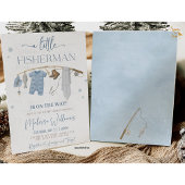 Little Fisherman Fishing Reel Baby Shower Einladung