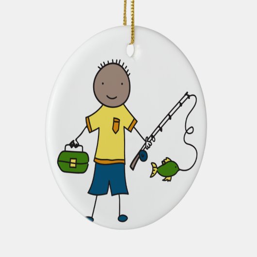 Little Fisherman Keramik Ornament (Rechts)