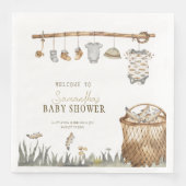 Little Fisherman Reel in Joy Baby Shower Serviette (Vorderseite)