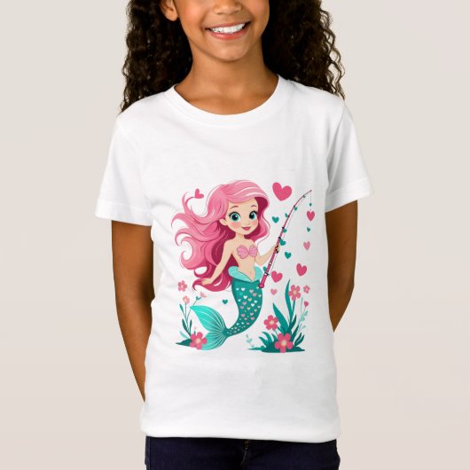 Little Fishing Princess Tee (Vorderseite)