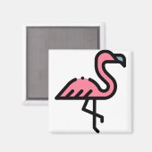 Little Flamingo Magnet (Vorderseite/Rückseite)