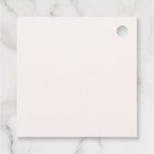 Little Floral Pumpkin Halloween Fall Baby Dusche Geschenkanhänger (Rückseite)