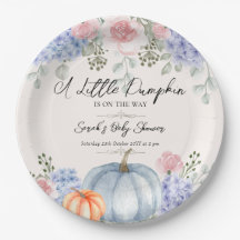 Little Floral Pumpkin Halloween Fall Baby Dusche