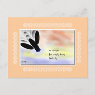 Little Fly Haiku Art Sammelkarte Postkarte