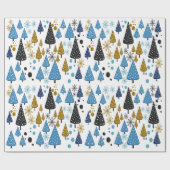 Little Forest Blue Packpapier (Flach)