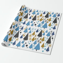 Little Forest Blue Packpapier