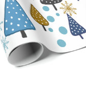 Little Forest Blue Packpapier (Rolleneckpunkt)