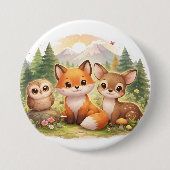 Little Forest Friends: A Cozy Fox, Owl & Deer Adve Button (Vorderseite)