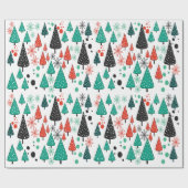 Little Forest Green Orange Packpapier (Flach)