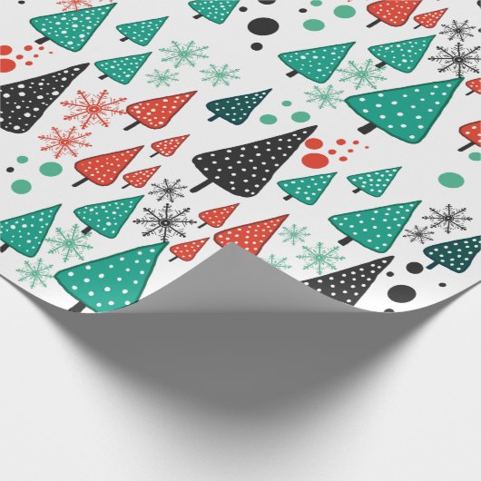 Little Forest Green Orange Packpapier (Ecke)