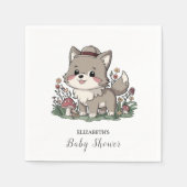 Little Forest Wolf Babydusche Serviette (Vorderseite)