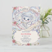Little Fournado Cute Tornado Girl Birthday Party Einladung (Stehend Vorderseite)