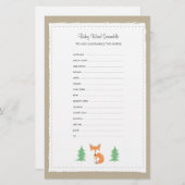 Little Fox Baby Word Scramble Game (Vorne/Hinten)