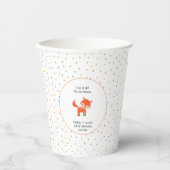 Little Fox Babydusche Pappbecher (Vorderseite)